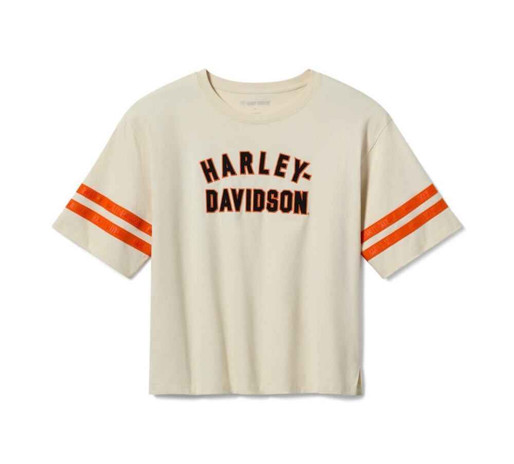 NWT Harley Davidson Women's H-D Essential Boxy Tee in Birch size Medium